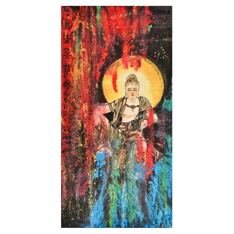 孤品收藏仅此一幅 名家手绘真迹国画花鸟画 客厅卧室玄关过道挂画
