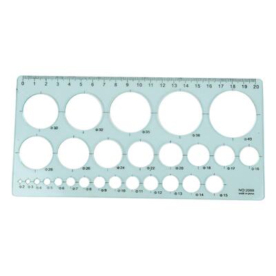 衍纸圆孔尺子学生考试画圆万用尺
