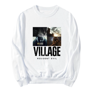 生化危机8村庄保护伞公司游戏周边圆领卫衣薄款男女加绒长袖衣服