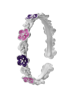 顺庆银楼足银9999繁蕊手镯