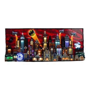 Brick Bling适用于乐高76271哥谭市积木灯饰蝙蝠侠展示盒灯光配件