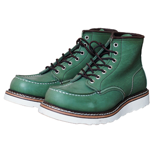 重启猎装靴橄榄绿油蜡皮头层牛皮固特异工艺1907工装靴子男马丁靴