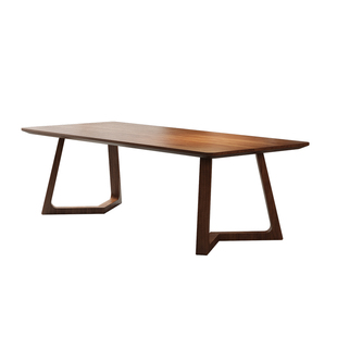 实木书桌书房办公桌工作台家用客厅茶餐桌一体大板桌学生学习长桌