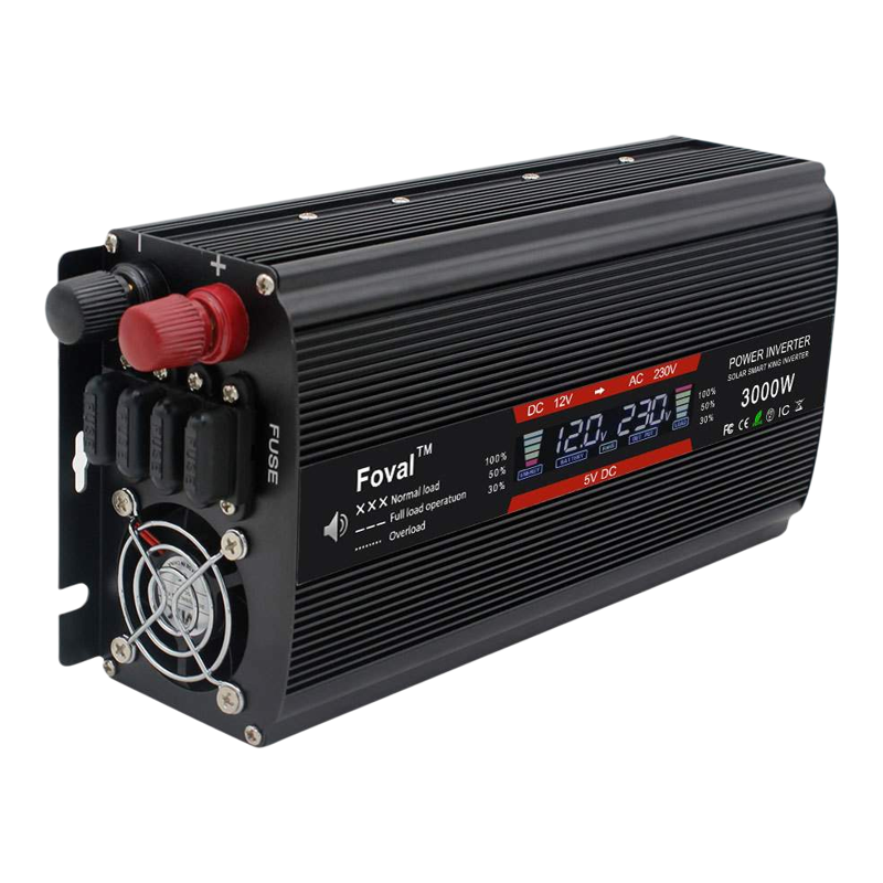 2000W3000WLCD车载逆变器12v转110v220v便携电源逆变器欧规