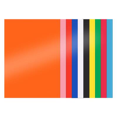 彩色蜡光纸学生DIY折纸剪纸