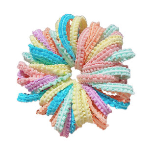 彩色韩版女童花边发绳发圈儿童发饰女孩宝宝高弹力扎头橡皮筋头绳