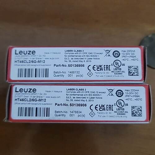 议价德国LEUZE劳易测HT46CL2/6G-M12带背景抑制的传感器50136986