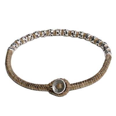 做旧银珠925银原创设计