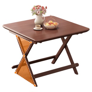 可折叠桌子餐桌家用小方桌出租房吃饭桌小户型简易多功能2025新款