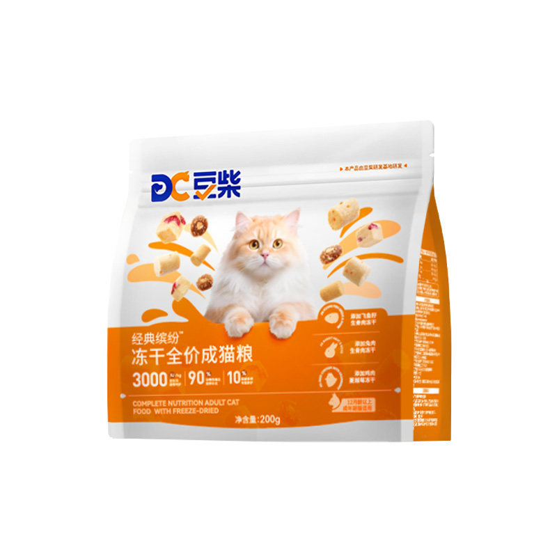 豆柴缤纷冻干全价猫粮200g