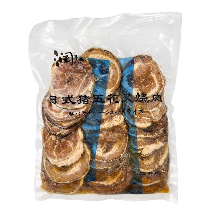 润丰大日式猪五花叉烧肉加热即食30片500g日本寿司料理豚骨汤拉面