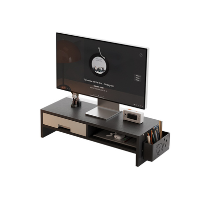 电脑增高架桌面带抽屉收纳托架