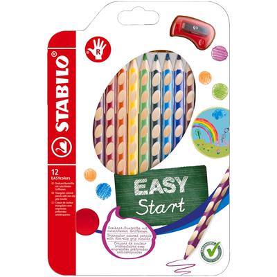 Stabilo易握三角杆12色彩色铅笔