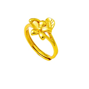 新品高级感繁花似锦手链戒指套装女越南沙金项链潮流久不掉色饰品