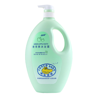 鳄鱼宝宝青苹果儿童沐浴露洗澡专用冲凉液亲肤弱酸全家共享1.1kg