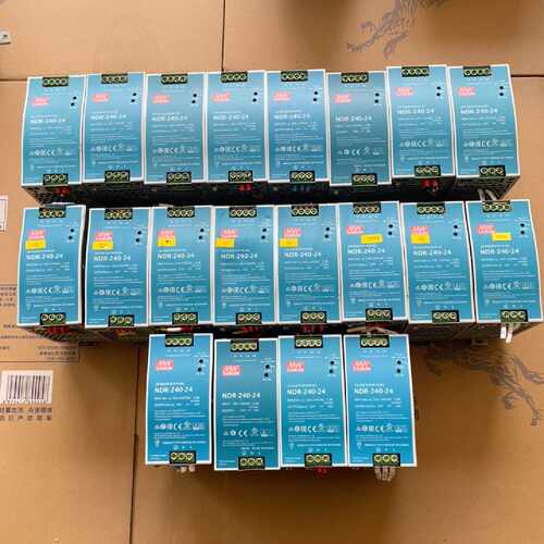 议价明纬卡槽式开关电源NDR24024实物拍摄功能完好可维修