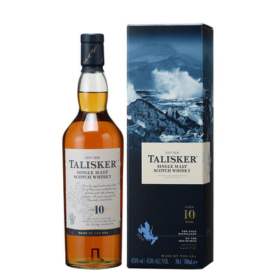 泰斯卡10年单一麦芽苏格兰威士忌700ml英国进口Talisker洋酒行货