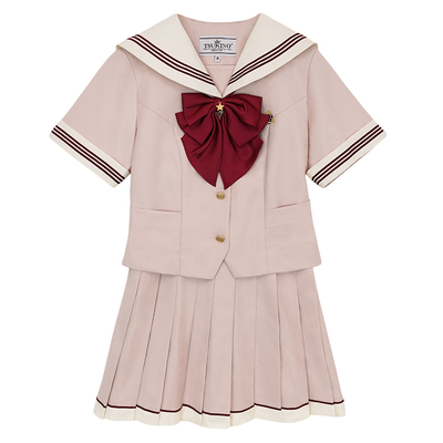 月野家星岛高桃桃芭菲粉色水手服