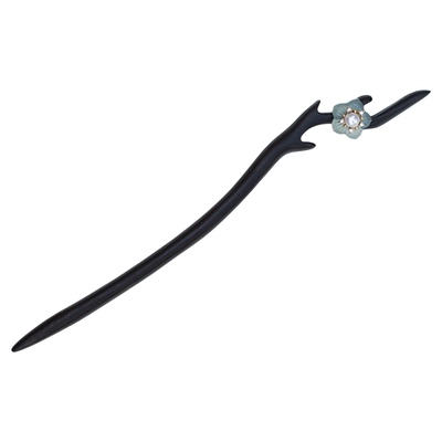 青玉梅花簪 | 倚门回首 却把青梅嗅 精致简约高级珍珠梅花檀木簪