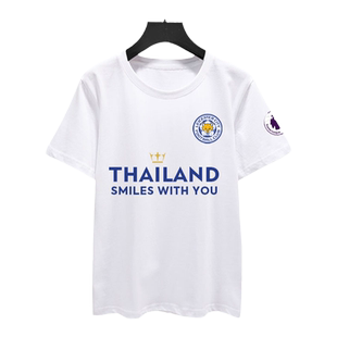 莱斯特城队服瓦尔迪同款足球迷服狐狸城球衣服短袖T恤衫男女半袖