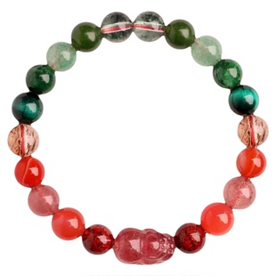 五行多宝貔貅水晶手链火土属性补缺喜水金木火土玛瑙平衡招财手串