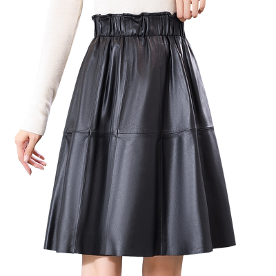 时尚减龄洋气质海宁真皮绵羊皮裙