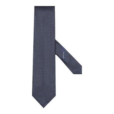 ZEGNA杰尼亚午夜蓝领带