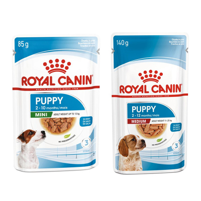 皇家幼犬主食级犬湿粮餐包