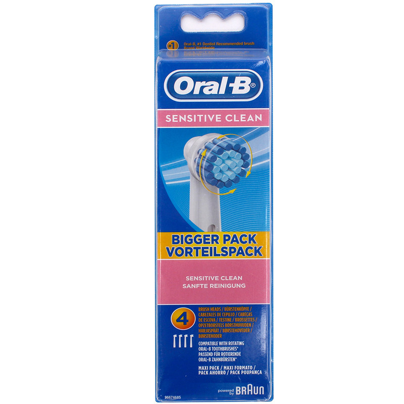 德国博朗OralB欧乐B电动牙刷头欧乐比成人通用替换刷圆头原装D12