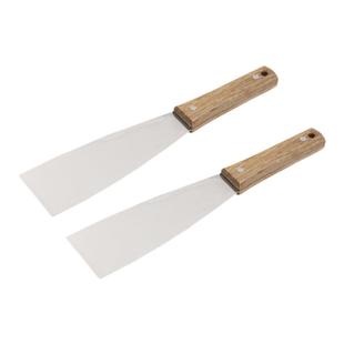 不锈钢调墨刀调油刀油漆调色刀抹刀刮刀铲刀搅拌刀带撬弹性清洁铲