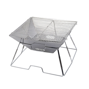 户外烧烤炉大号加厚不锈钢炭炉便携式多功能野餐折叠烤肉架火炉