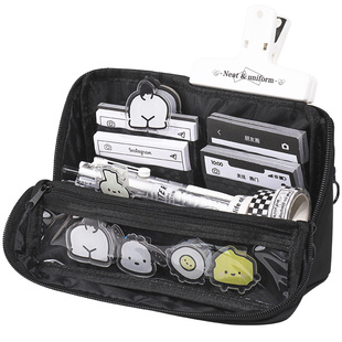 可折叠笔袋高颜值ins风文具盒2026超火女孩款男孩款铅笔盒分层大容量小学生初中生痛包笔袋简约小众不易撞款