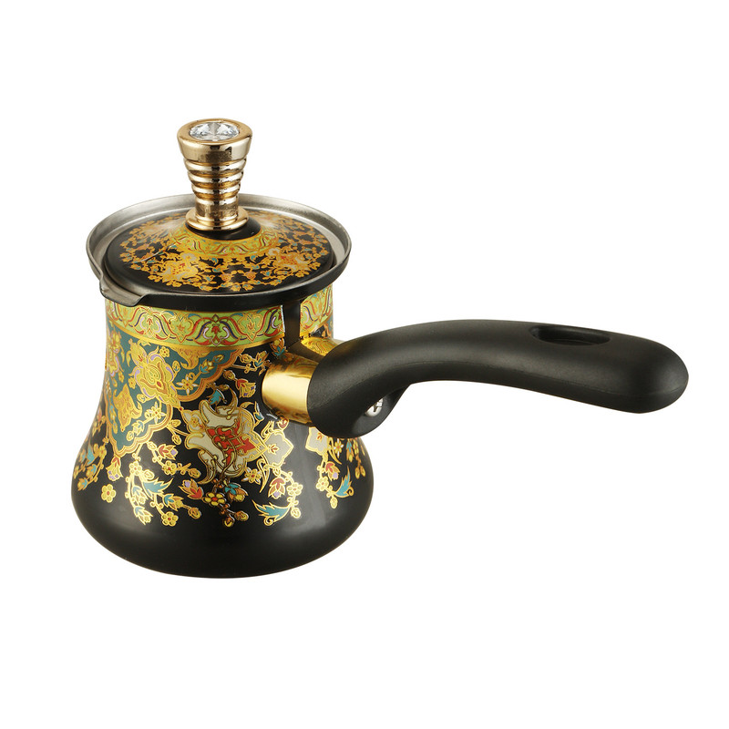 土耳其咖啡壶拉花杯不锈钢套装