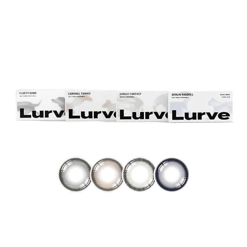 【新品】Lurve美瞳半年抛大小直径美瞳通勤彩色隐形眼镜1副自然