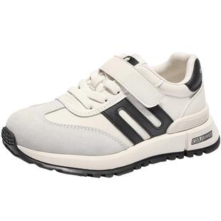 周雨彤同款百丽小金甘中小童鞋透气休闲阿甘魔术贴德训鞋跑道鞋预