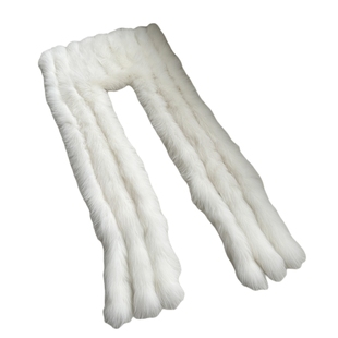 薇儿卡秋冬大衣服配新高品皮草狐狸毛海jun大毛领披肩流苏长围巾