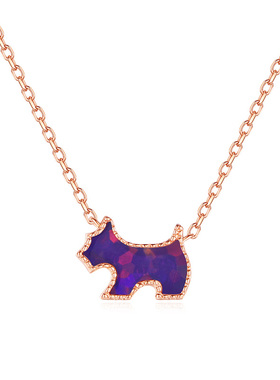 法式七色小狗项链AGATHA