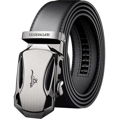 七匹狼皮带男真皮自动扣腰带正品