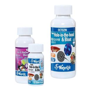 进口英国大白片鱼药内寄鱼用龙鱼罗汉鹦鹉七彩凸眼头洞肠炎鱼病药