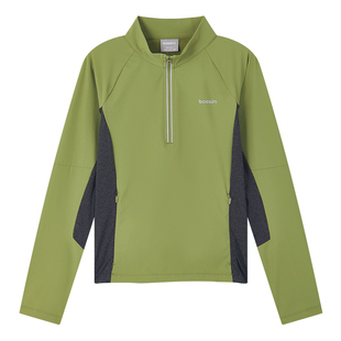 bossini堡狮龙2025新品户外运动外套女款弹力透气休闲夹克上衣