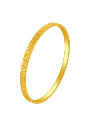 金包银碎冰冰手镯古法传承爆闪素圈实心镯子手环送女友礼物