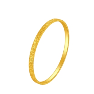 金包银碎冰冰手镯古法传承爆闪素圈实心镯子手环送女友礼物