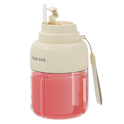 奥克斯榨汁机小型家用榨汁杯1.3L便携式碎冰果汁机无线充电式宿舍