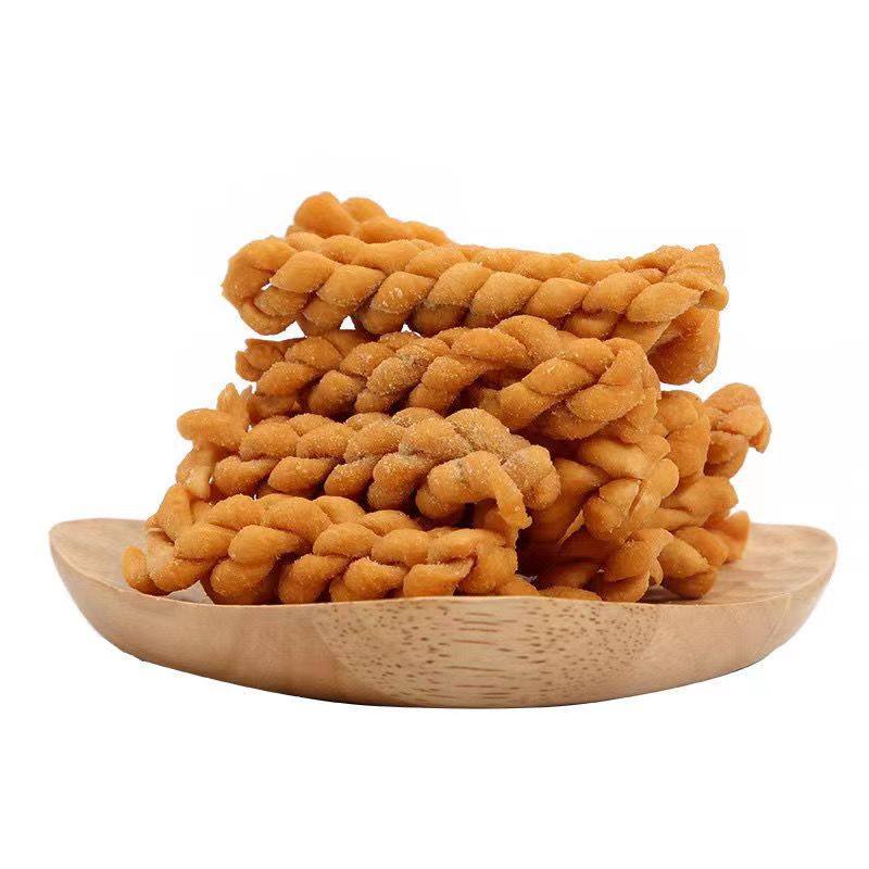 温县铁棍山药小麻花袋装芝麻香葱香辣五香甜味咸味零食独立包装