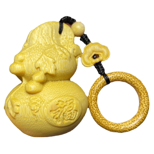 文玩葫芦手把件龙血金丝竹男士实心竹把件文玩玉竹把件大号竹雕刻