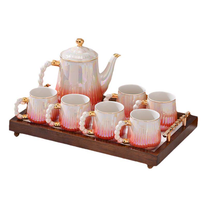 珍珠茶具水具套装杯具带托盘