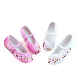 汉服儿童绣花鞋宝宝古风女童汉服摄影中国风老北京鞋古装学生表演