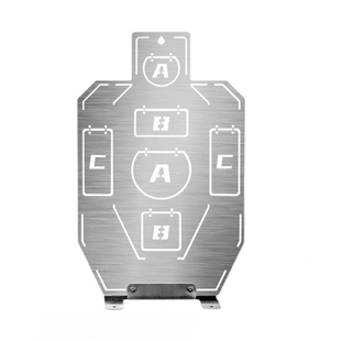 IDPA不锈钢立式标靶成人射击比赛训练器材真人cs装备靶板设备靶心