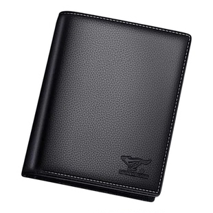 七匹狼竖款男士钱包真皮正品短款牛皮钱夹大容量耐用高档皮夹2026