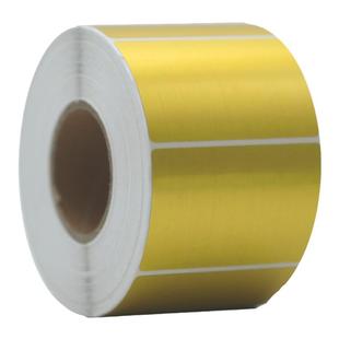 拉丝金热敏标签纸撕不烂100*90*80*70*60*50*40*30*20金属质感定制广告logo固定资产管理标识代打印条码